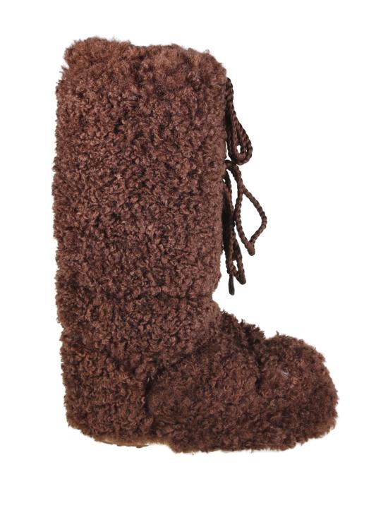 25FW 문부츠 아이콘 컬리 엑스트라 부츠 80D1403070 M010 DARK BROWN