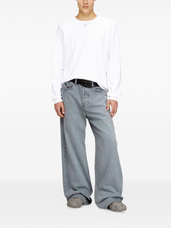 26SS 디젤 반팔 티셔츠 A19967 0AIJU100 White - DIESEL