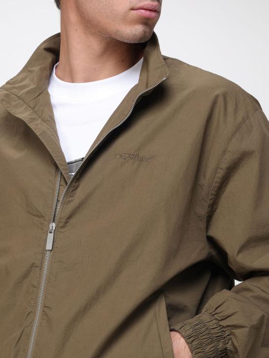 25FW 오프화이트 자켓 OMBD05GF25FAB001 5858 Green - OFF WHITE