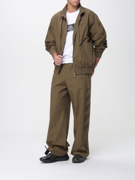 25FW 오프화이트 자켓 OMBD05GF25FAB001 5858 Green - OFF WHITE