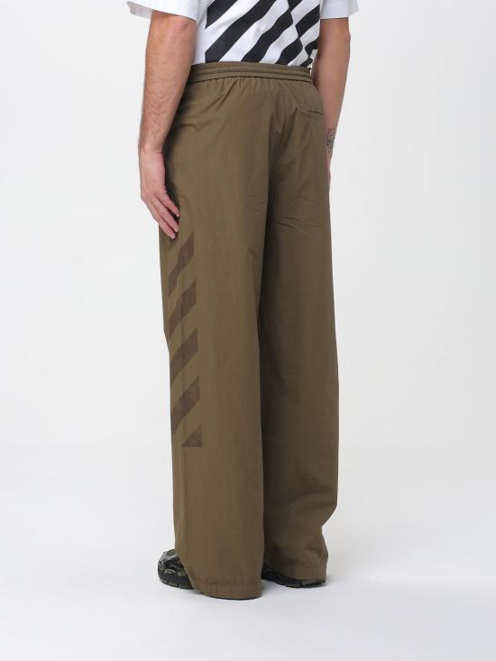 25FW 오프화이트 팬츠 OMCJ03FF25FAB001 5858 Green - OFF WHITE