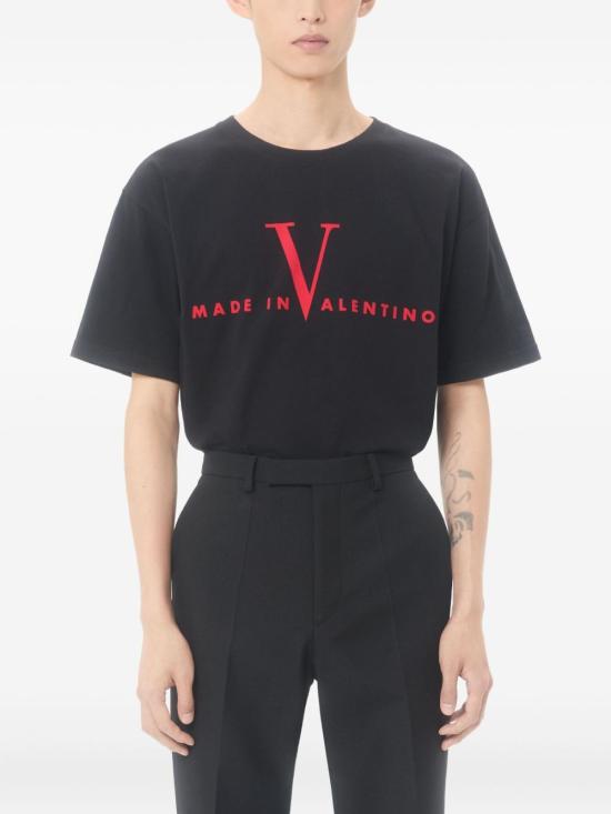 26SS 발렌티노 가라바니 반팔 티셔츠 VMG16PBAQ 0NR Black - VALENTINO GARAVANI