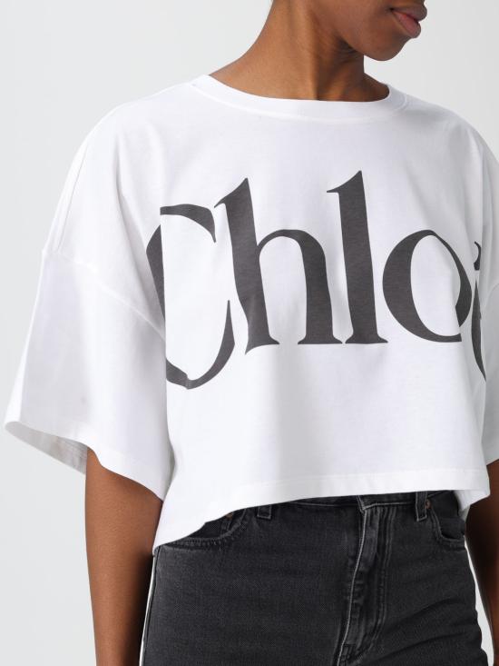 26SS 끌로에 반팔 티셔츠 CH24AJH09183 101 White - CHLOE