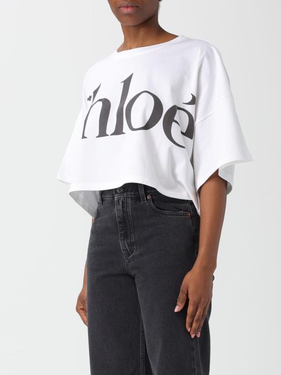 26SS 끌로에 반팔 티셔츠 CH24AJH09183 101 White - CHLOE