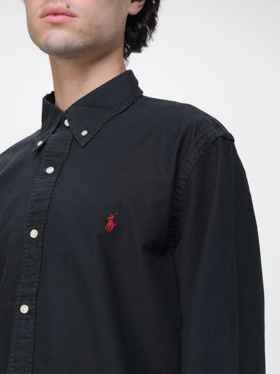 26SS 폴로 랄프로렌 커스텀 핏 버튼 다운 셔츠  710772290 001 Black - POLO RALPH LAUREN