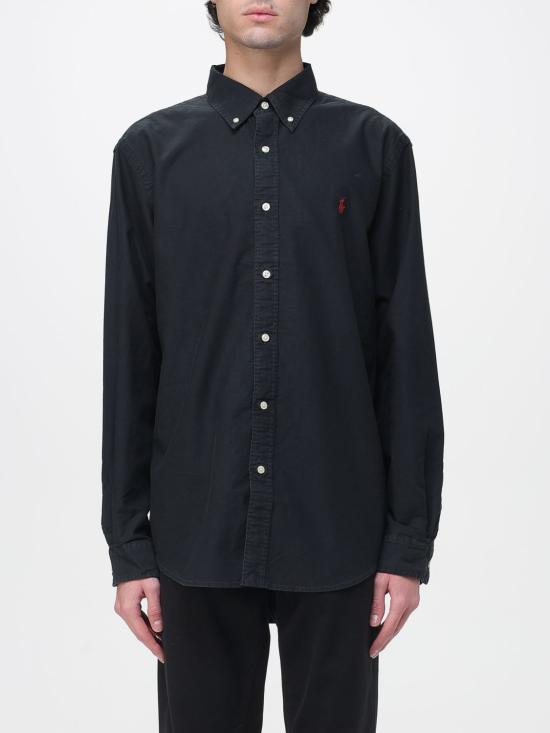 26SS 폴로 랄프로렌 커스텀 핏 버튼 다운 셔츠  710772290 001 Black