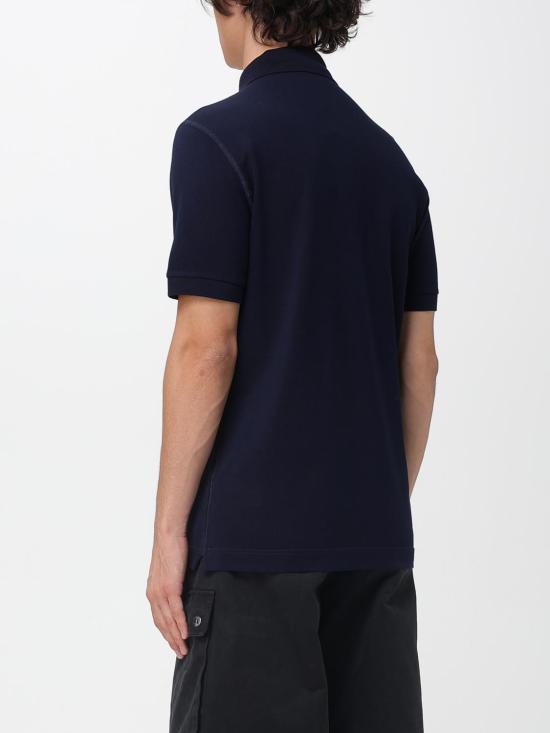 25FW 돌체앤가바나 로고 태그 코튼 폴로 셔츠 G8PL4TG7F2H B0665 Blue - DOLCE & GABBANA