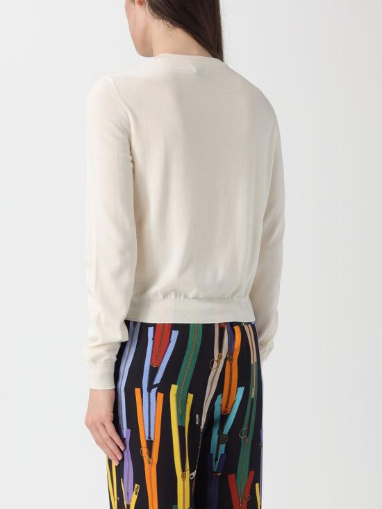 25FW 모스키노 스웨터 09095501 0002 White - MOSCHINO