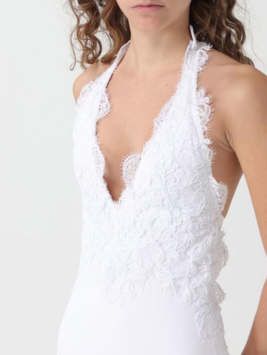 25FW 에르마노 설비노 원피스 수영복 D464Y700LVY 10601 White - ERMANNO SCERVINO