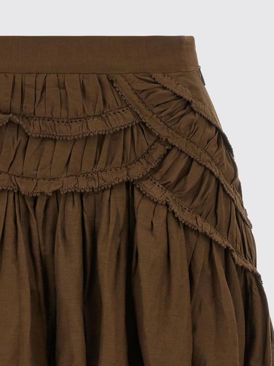 25FW 이자벨마랑에뚜왈 스커트 JU0376FBB3J04E 67DK Green - ISABEL MARANT ETOILE