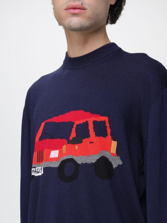 25FW 마리아노 스웨터 SW0607333 43 Blue - MAGLIANO
