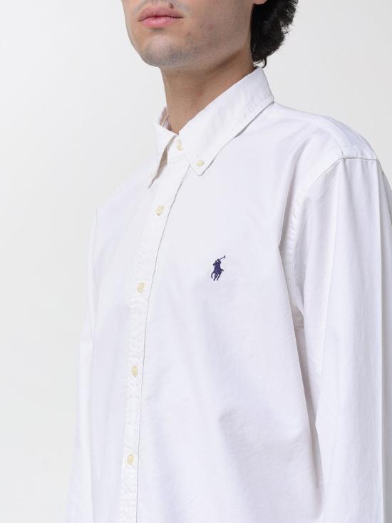 26SS 폴로 랄프로렌 커스텀 핏 버튼 다운 셔츠  710772290 003 White - POLO RALPH LAUREN
