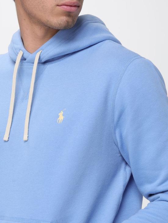 26SS 폴로 랄프로렌 포니 자수 플리스 후드 티셔츠 710766778 109 Blue 1 - POLO RALPH LAUREN
