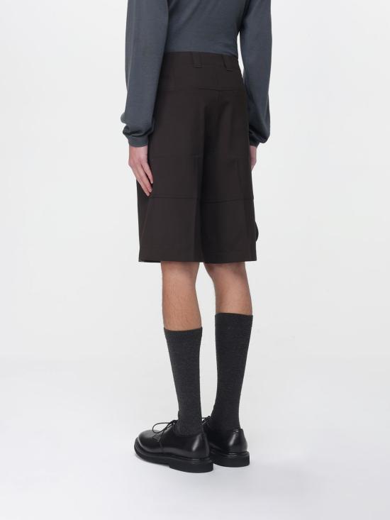 25FW 구찌 자수 가바딘 반바지 826811Z7AE5 2130 Black - GUCCI