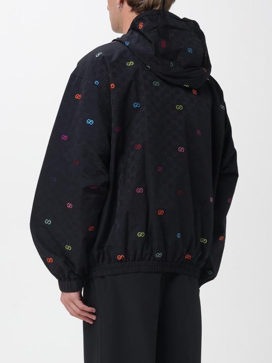 25FW 구찌 코튼 립스탑 집 자켓 833308ZATA0 1152 Black - GUCCI