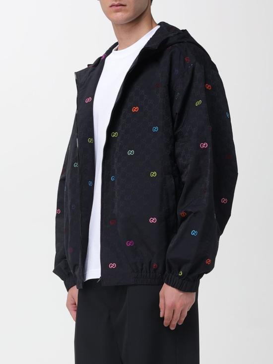 25FW 구찌 코튼 립스탑 집 자켓 833308ZATA0 1152 Black - GUCCI