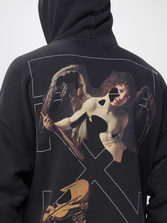 25FW 오프화이트 긴팔 티셔츠 OMBB085F25FLE011 1301 Black - OFF WHITE