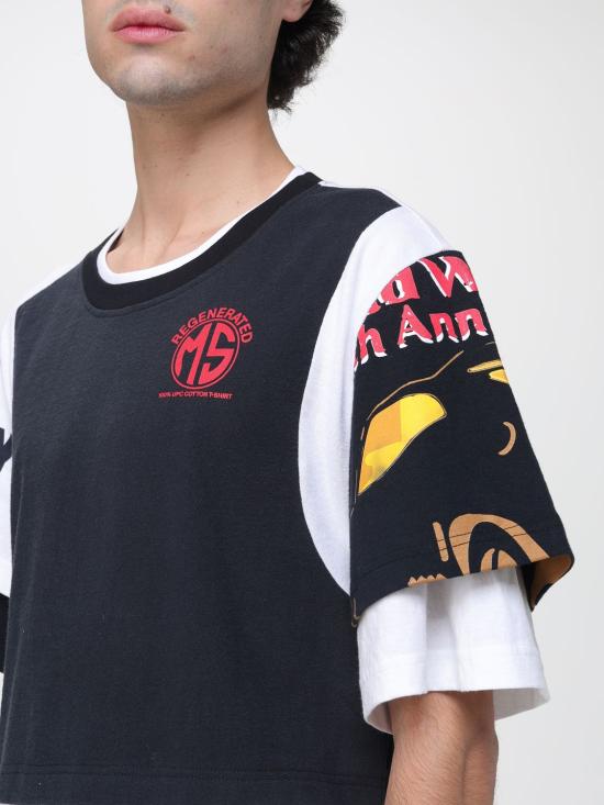 25FW 마린세르 반팔 티셔츠 MTT096AUJER0003 WH11 White - MARINE SERRE