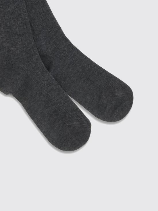 25FW 브루넬로 쿠치넬리 양말 M64990009 C079 Lead - BRUNELLO CUCINELLI