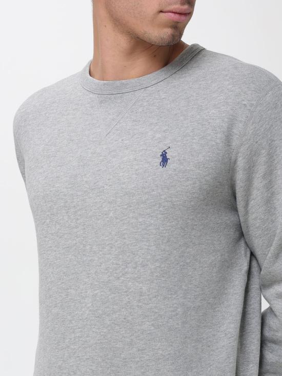 26SS 폴로 랄프로렌 포니 로고 자수 맨투맨 710766772 004 Grey - POLO RALPH LAUREN