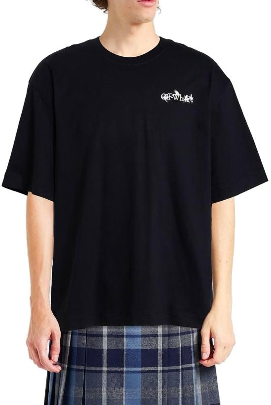  오프화이트 셔츠 44MAA120G5J0041001 BLACK - OFF WHITE