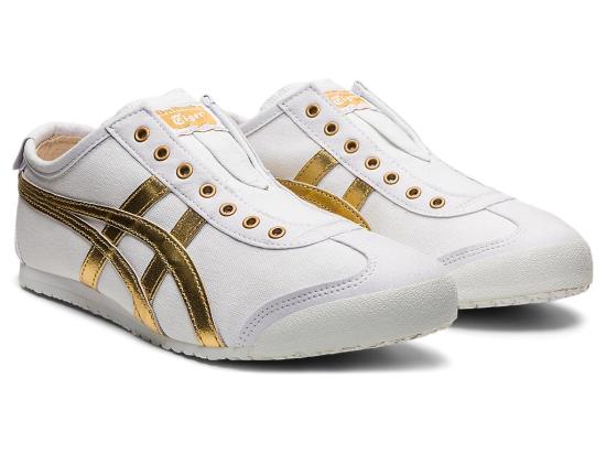  오니츠카타이거 멕시코 66 슬립온 1183A962 102 WHITE PURE GOLD DOM