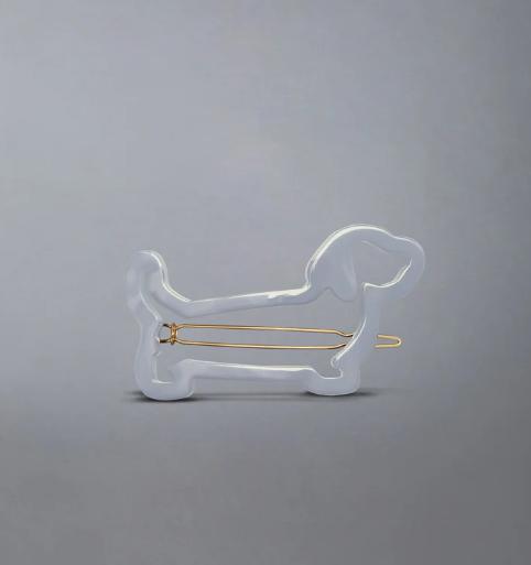 26SS 톰브라운 헤어 액세서리 FHA013AG0002 035 MED GREY - THOM BROWNE