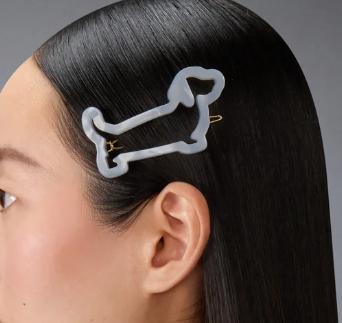 26SS 톰브라운 헤어 액세서리 FHA013AG0002 035 MED GREY - THOM BROWNE