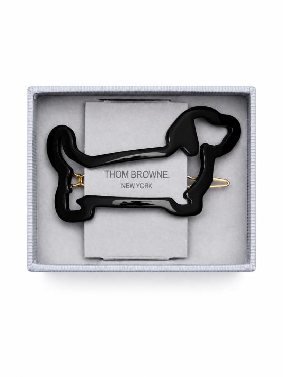 26SS 톰브라운 헤어 액세서리 FHA013AG0002 001 BLACK - THOM BROWNE