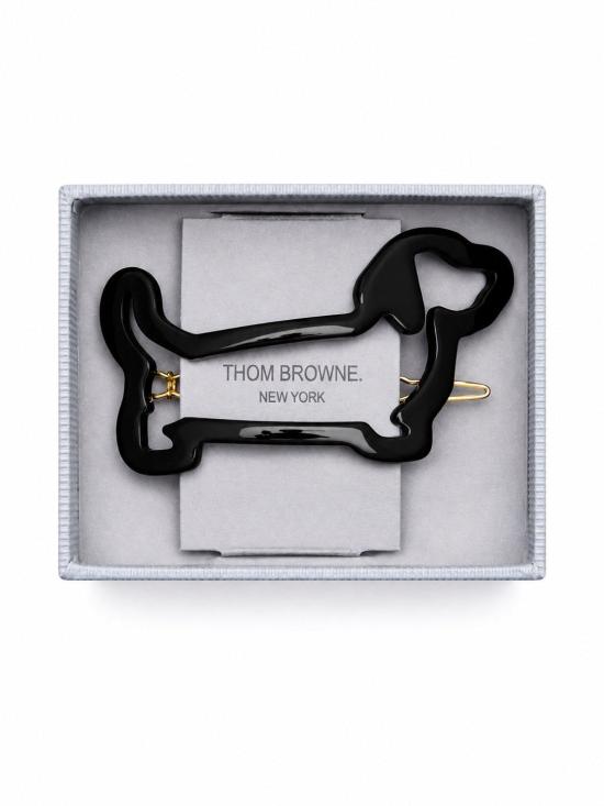 26SS 톰브라운 헤어 액세서리 FHA013AG0002 001 BLACK - THOM BROWNE