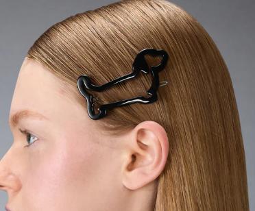 26SS 톰브라운 헤어 액세서리 FHA013AG0002 001 BLACK - THOM BROWNE