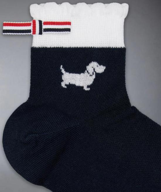 26SS 톰브라운 양말 FAS240AY3011 415 NAVY - THOM BROWNE