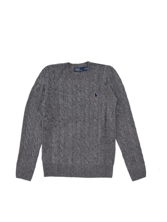 25FW 랄프 로렌 스웨터 211971865501 FLANNEL GREY HEATHER