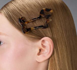 26SS 톰브라운 헤어 액세서리 FHA013AG0002 210 BROWN - THOM BROWNE