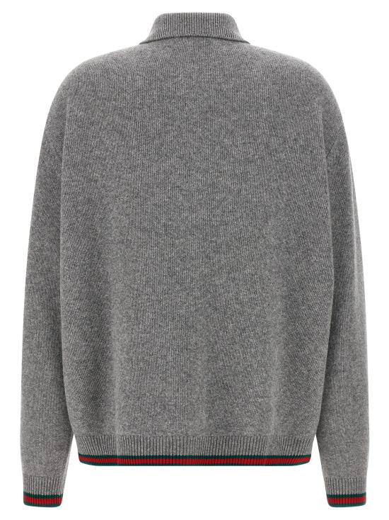 25FW 구찌 가디건 848257XKE921084 Gray - GUCCI