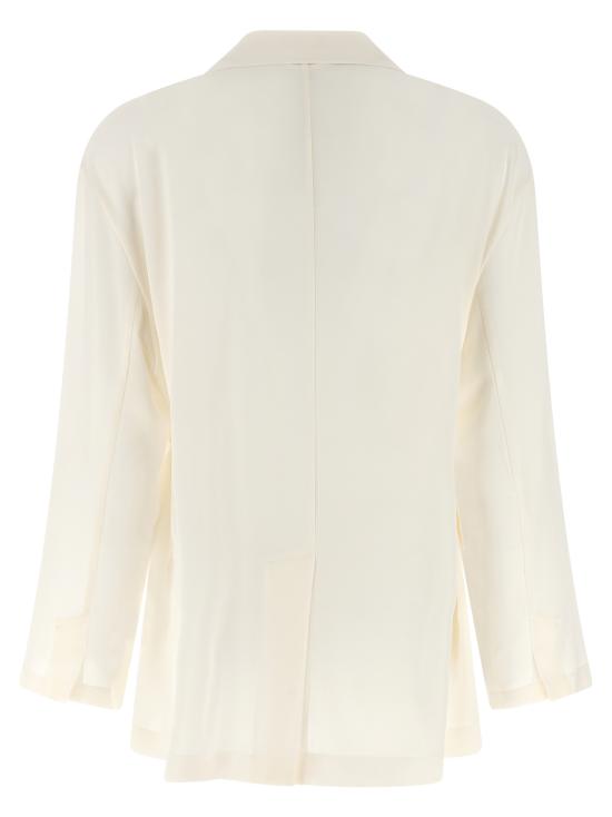 26SS 브루넬로 쿠치넬리 사브르 크레이프 블레이저 MF9067590C600 Beige - BRUNELLO CUCINELLI