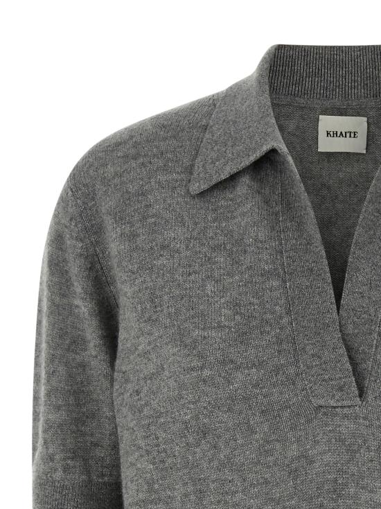 26SS 케이트 폴로 티셔츠 8787605244 Gray - KHAITE