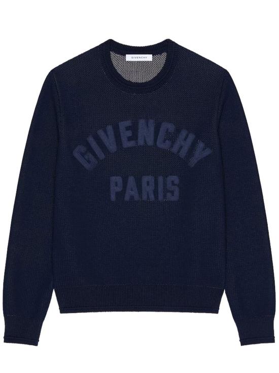 26SS 지방시 긴팔 셔츠 BM90W44YNX 499 DARK NAVY BLUE