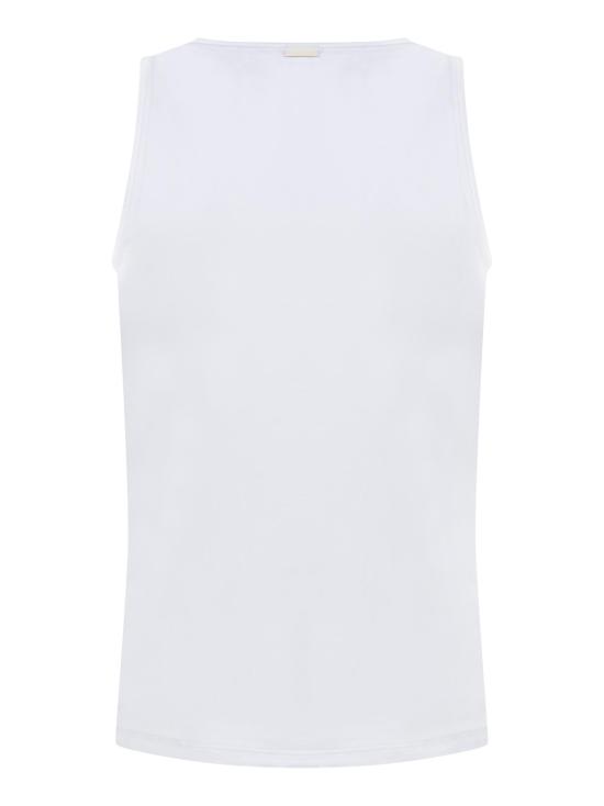 25FW 에르메네질도제냐 민소매 티셔츠 N3D001860 100 WHITE - ERMENEGILDO ZEGNA