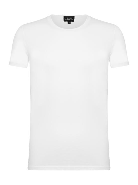 25FW 에르메네질도제냐 폴로 티셔츠 N3M201860 100 WHITE