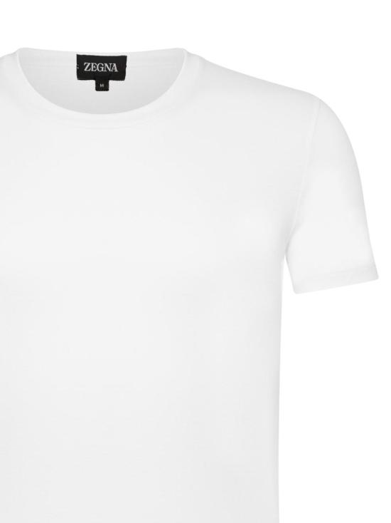 25FW 에르메네질도제냐 폴로 티셔츠 N3M201860 100 WHITE - ERMENEGILDO ZEGNA