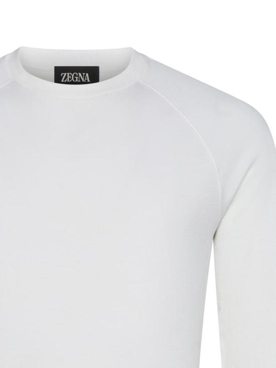 25FW 에르메네질도제냐 폴로 티셔츠 N3M011770 105 WHITE - ERMENEGILDO ZEGNA