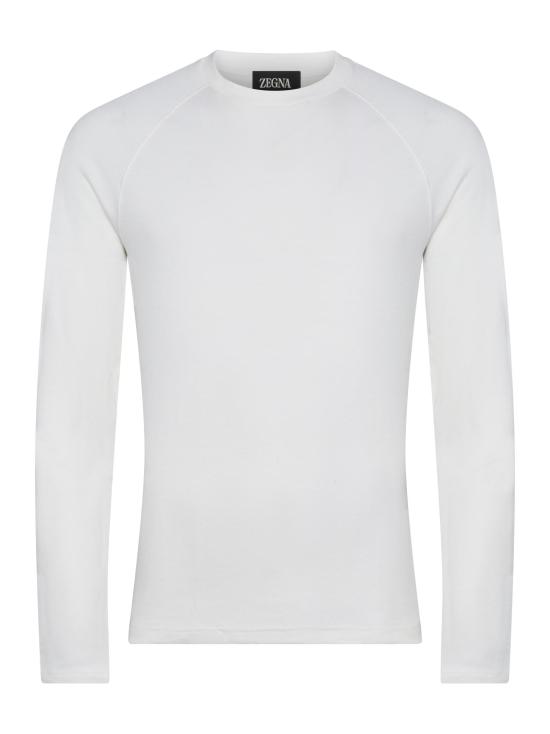 25FW 에르메네질도제냐 폴로 티셔츠 N3M011770 105 WHITE