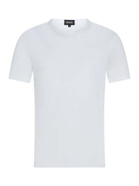 25FW 에르메네질도제냐 폴로 티셔츠 N3M201840 100 WHITE