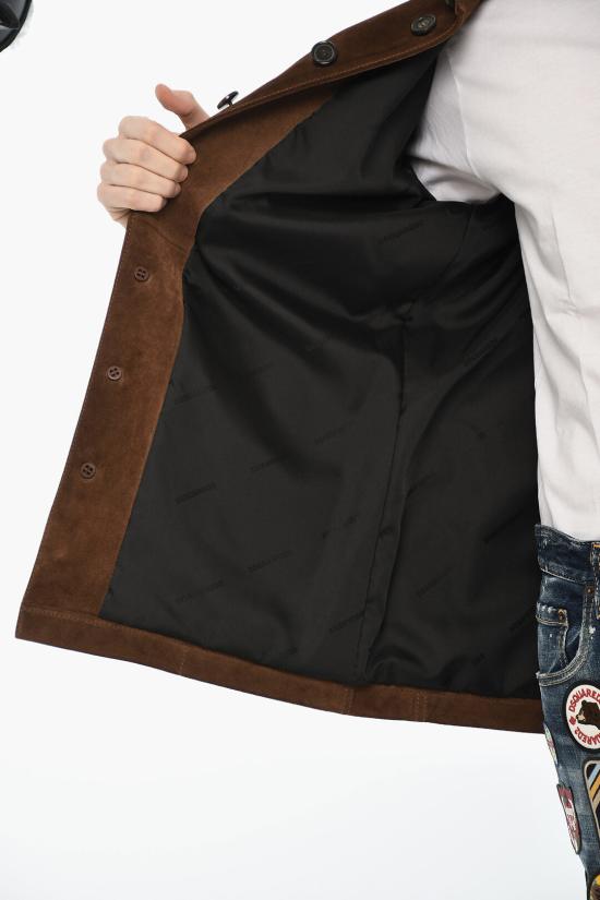  디스퀘어드2 가죽 자켓 S74BN1187 SY1641 131 Brown - DSQUARED2
