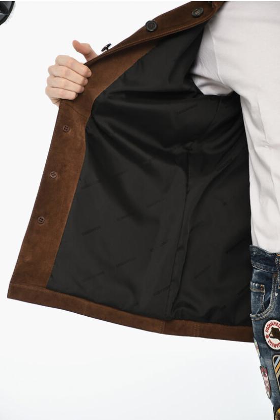  디스퀘어드2 가죽 자켓 S74BN1187 SY1641 131 Brown - DSQUARED2