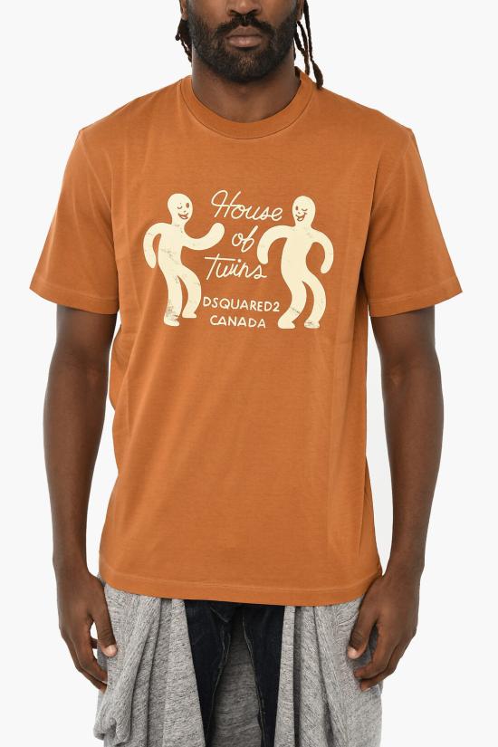  디스퀘어드2 반팔 티셔츠 S74GD1187 S22427 205 Brown
