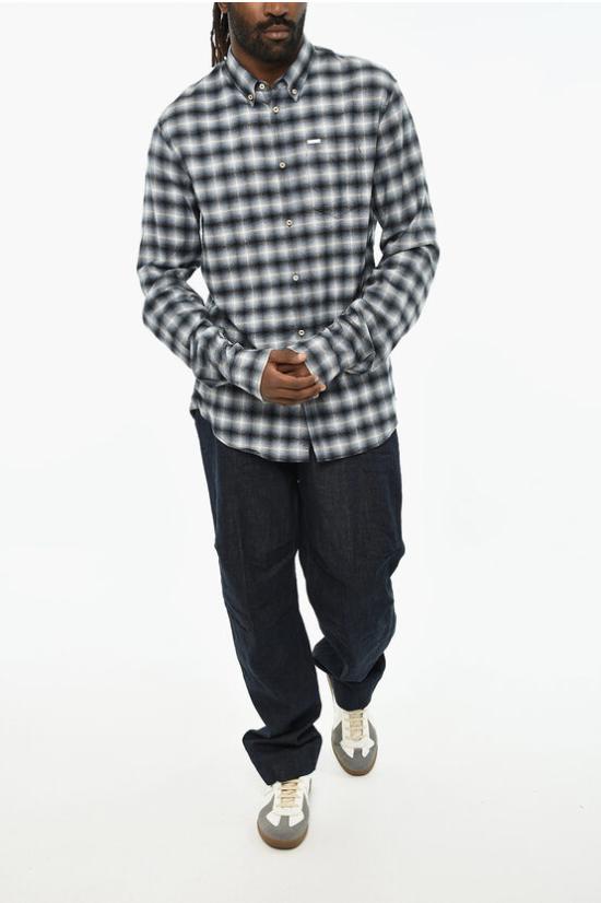  디스퀘어드2 긴팔 셔츠 S71DM0434 S53166 001F Blue - DSQUARED2