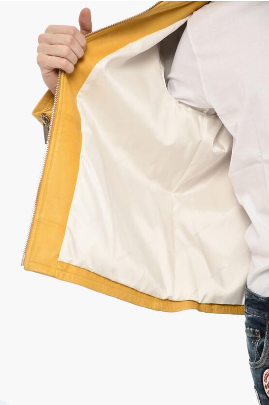 디스퀘어드2 가죽 자켓 S74AM0800 SY0751 173 Yellow - DSQUARED2