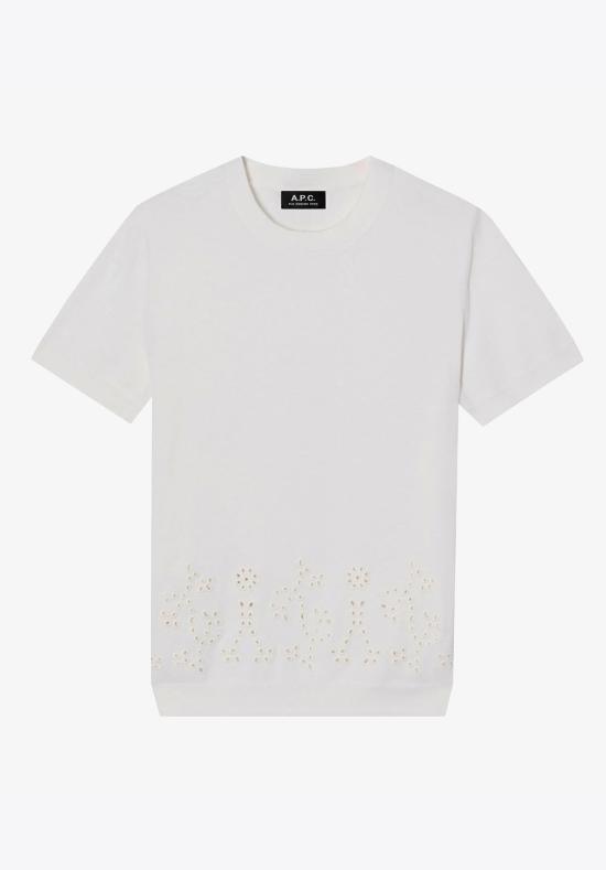  아페쎄 스웨터 COHGE F23428 AAC WHITE DOM